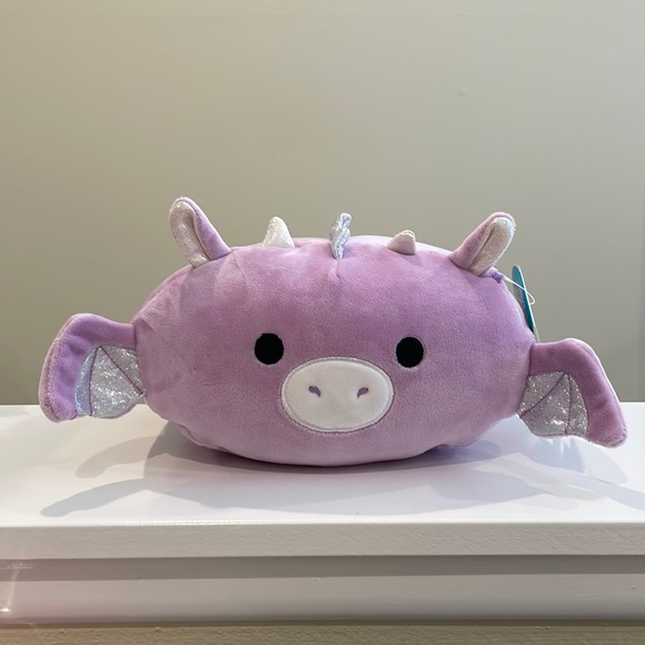 NWT 8”’Dina the Purple Dragon Stackable Squishmallow - Picture 1 of 4